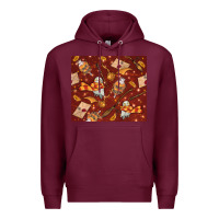 Burgundy wizard items with glitter Premium Hoodie - TumblerDesignByShophia