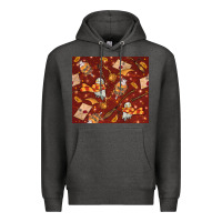 Charcoal Heather wizard items with glitter Premium Hoodie - TumblerDesignByShophia