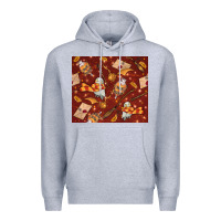Heather Grey wizard items with glitter Premium Hoodie - TumblerDesignByShophia