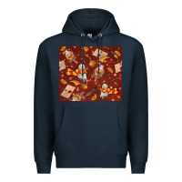 Navy wizard items with glitter Premium Hoodie - TumblerDesignByShophia