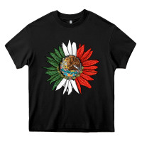 Black mexico sunflower Heavy Core Tee - HRA Design Shop
