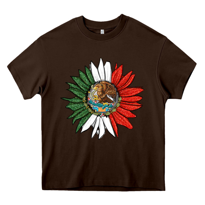 Mexico Sunflower Heavy Core Tee by HRA Design Shop | Teevron