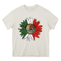 Cream mexico sunflower Heavy Core Tee - HRA Design Shop