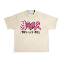 Sandshell peace love cure breast cancer Urban Heavy Tee - MaliasSmallBusiness