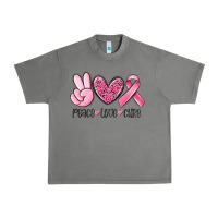 Tornado peace love cure breast cancer Urban Heavy Tee - MaliasSmallBusiness
