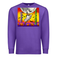 Purple happy halloween Premium Sweatshirt - TumblerDesignByShophia
