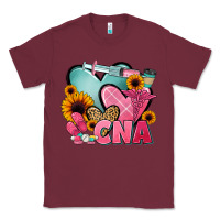 Burgundy cna nurse Classic Tee - JahusDesignShop