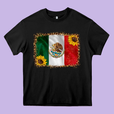 Mexico Flag Background Heavy Core Tee Designed By Hra Design Shop