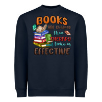 Navy books are cheaper than therapy Heavyweight Sweatshirt - MaliasSmallBusiness