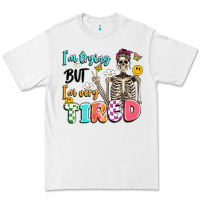 White im trying but im very tired Premium Tee - Artiststas
