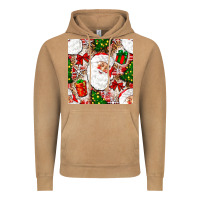 Vintage Camel Christmas Santa Claus and gift box Vintage Hoodie - NancyCooperArtShop