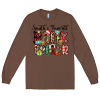 Chestnut santa s favorite bank teller Long Sleeve Tee - MaliasSmallBusiness