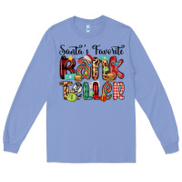 Colony Blue santa s favorite bank teller Long Sleeve Tee - MaliasSmallBusiness