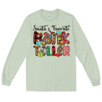 Matcha santa s favorite bank teller Long Sleeve Tee - MaliasSmallBusiness
