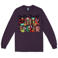 Plum santa s favorite bank teller Long Sleeve Tee - MaliasSmallBusiness