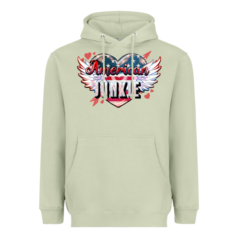 American Junkie 4th Of July Heavyweight Hoodie by HowdyJamesFarm | Teevron