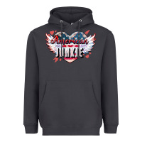 Smoke American junkie 4th of july Heavyweight Hoodie - HowdyJamesFarm