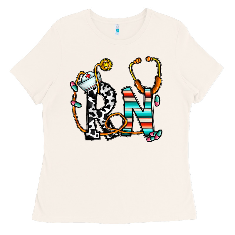 Rn Nurse Ladies Tee by CowhideDigitalArt | Teevron