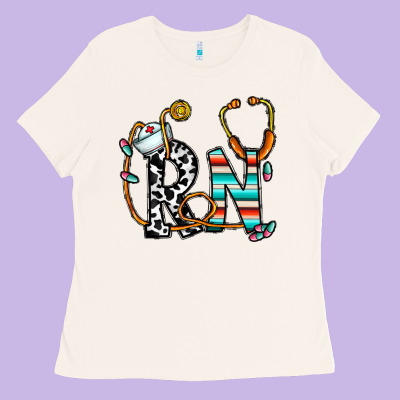 Rn Nurse Ladies Tee Designed By Cowhidedigitalart