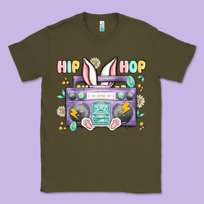 Hip Hop Easter Classic Tee Designed By Maliassmallbusiness