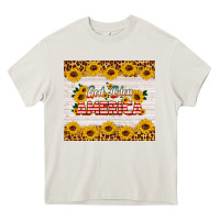 Cream god bless america tumbler Heavy Core Tee - HRA Design Shop