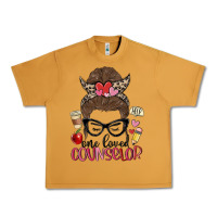 Peanut Butter messy bun one loved counselor Urban Heavy Tee - MaliasSmallBusiness