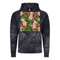 Cloud Black Christmas tree cakes Vintage Hoodie - NancyCooperArtShop
