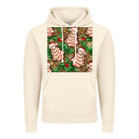 Vintage Artic Christmas tree cakes Vintage Hoodie - NancyCooperArtShop