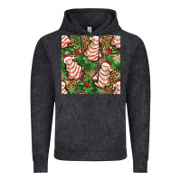 Vintage Black Christmas tree cakes Vintage Hoodie - NancyCooperArtShop