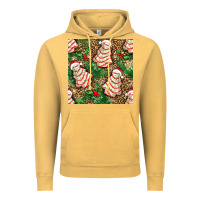 Vintage Mustard Christmas tree cakes Vintage Hoodie - NancyCooperArtShop
