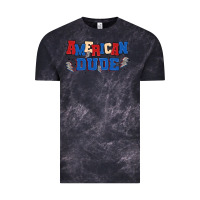 Cloud Black american dude Vintage Tee - MaliasSmallBusiness