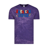 Cloud Purple american dude Vintage Tee - MaliasSmallBusiness