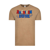 Vintage Coffee american dude Vintage Tee - MaliasSmallBusiness