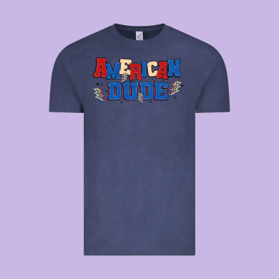 American Dude Vintage Tee Designed By Maliassmallbusiness