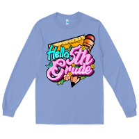 Colony Blue hello 5th grade Long Sleeve Tee - JahusDesignShop