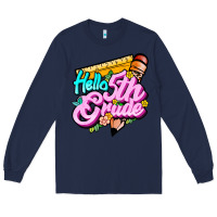 Navy hello 5th grade Long Sleeve Tee - JahusDesignShop