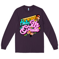 Plum hello 5th grade Long Sleeve Tee - JahusDesignShop