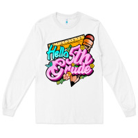 White hello 5th grade Long Sleeve Tee - JahusDesignShop