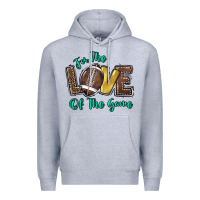 Heather Grey for the love of the game Premium Hoodie - HowdyJamesFarm
