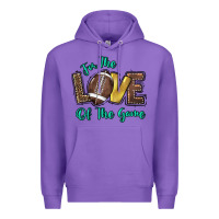 Purple for the love of the game Premium Hoodie - HowdyJamesFarm
