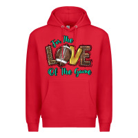 Red for the love of the game Premium Hoodie - HowdyJamesFarm