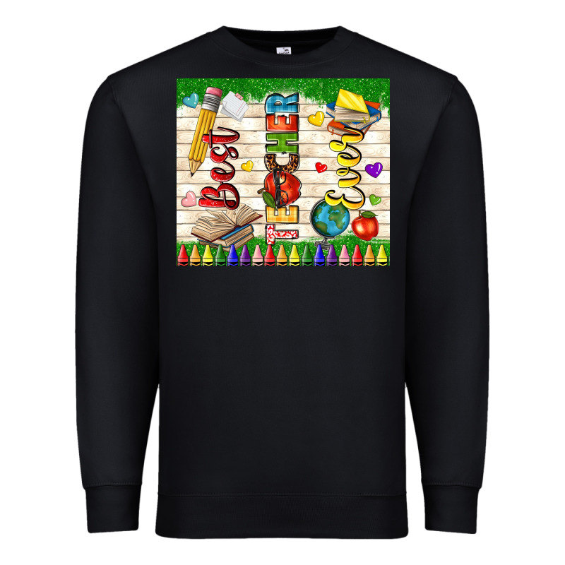 Best Teacher Ever Premium Sweatshirt by TumblerDesignByShophia | Teevron