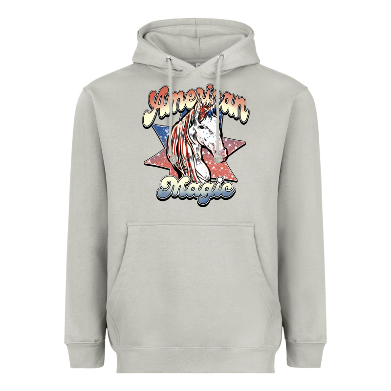 American Unicorn Magic Heavyweight Hoodie by HowdyJamesFarm | Teevron