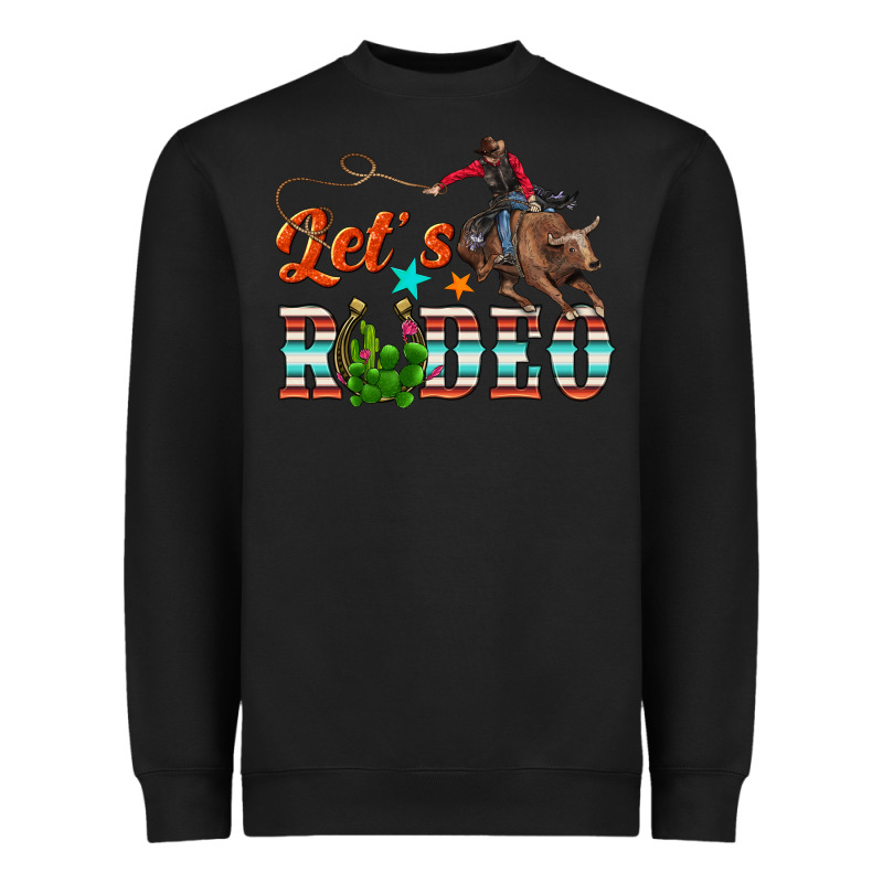 Lets Rodeo Heavyweight Sweatshirt by NancyCooperArtShop | Teevron