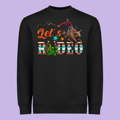 Lets Rodeo Heavyweight Sweatshirt Designed By Nancycooperartshop