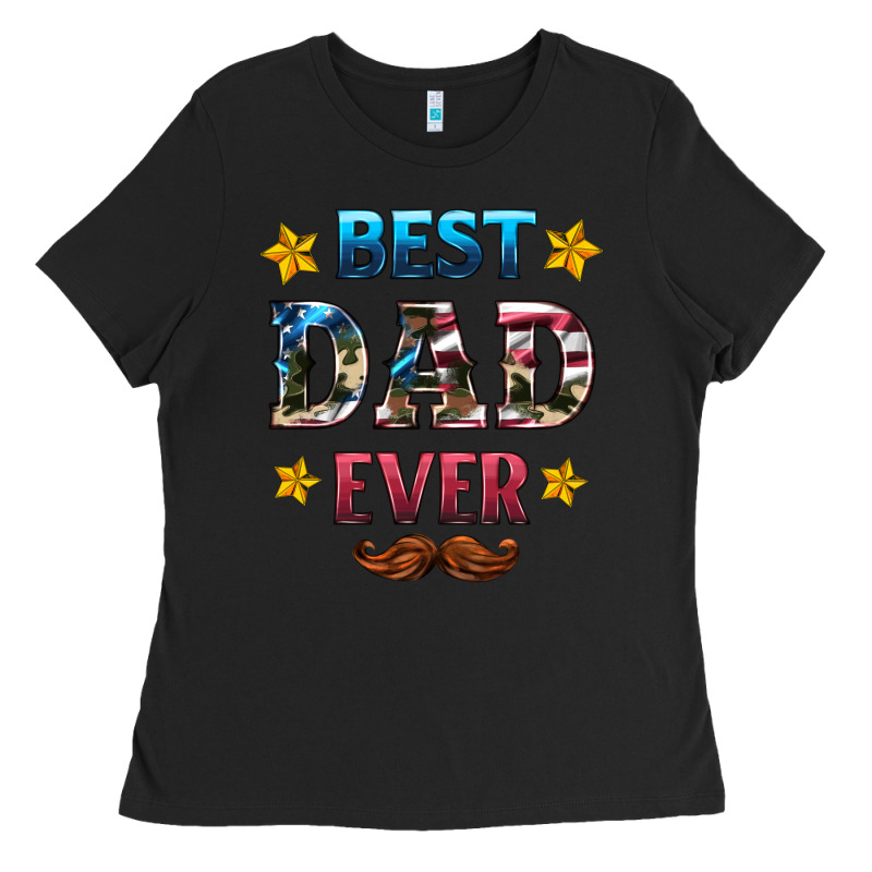 Best Dad Ever Ladies Tee by HRA Design Shop | Teevron