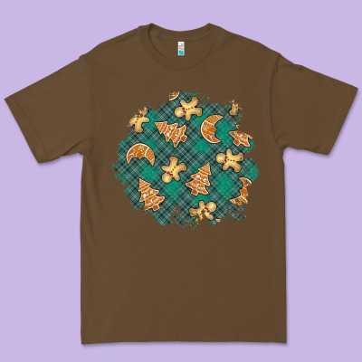 Christmas Gingerbread Cookies Patch Premium Tee Designed By Bundleandbundleshop