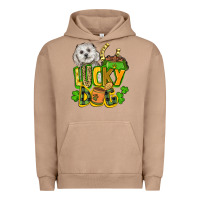 Pigment Burro lucky dog St. Patrick's Urban Hoodie - FaDigitalArtStudio