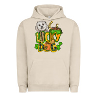 Pigment French Oak lucky dog St. Patrick's Urban Hoodie - FaDigitalArtStudio