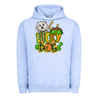 Pigment Grape Ice lucky dog St. Patrick's Urban Hoodie - FaDigitalArtStudio